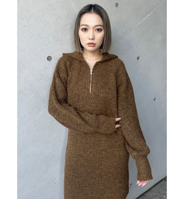 MURUA「フーディーニットミニワンピース」|ワンピース|