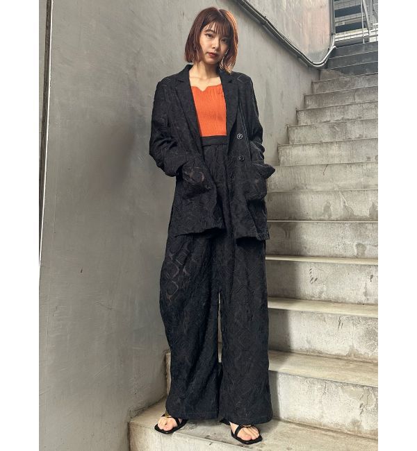 MURUA「レースシアージャケット【セットアップ着用可】【WEB限定】」|テーラードジャケット|