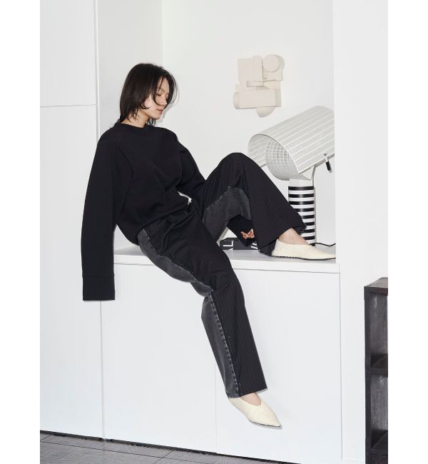 Ungrid「【Htage】ドッキングデニムパンツ」|デニム|