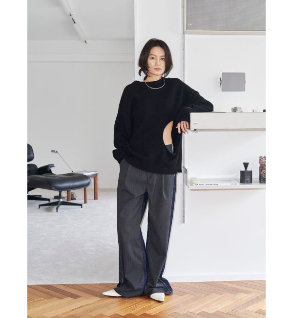 Ungrid「【Htage】ドッキングデニムパンツ」|デニム|