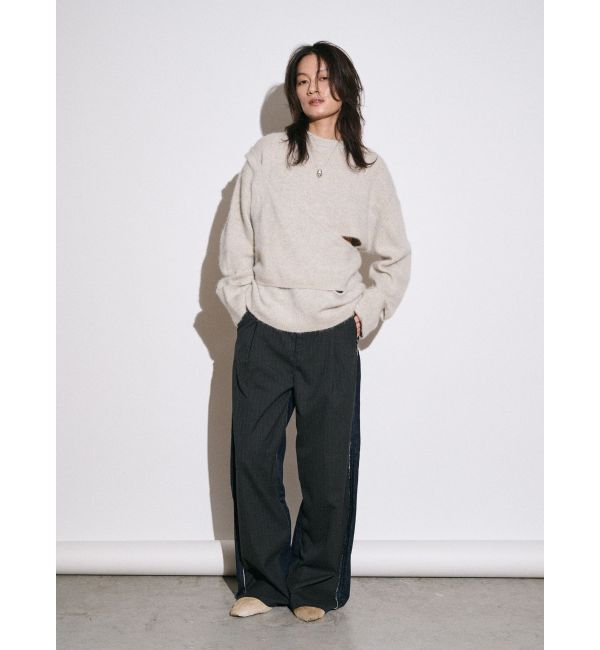 Ungrid「【Htage】ドッキングデニムパンツ」|デニム|
