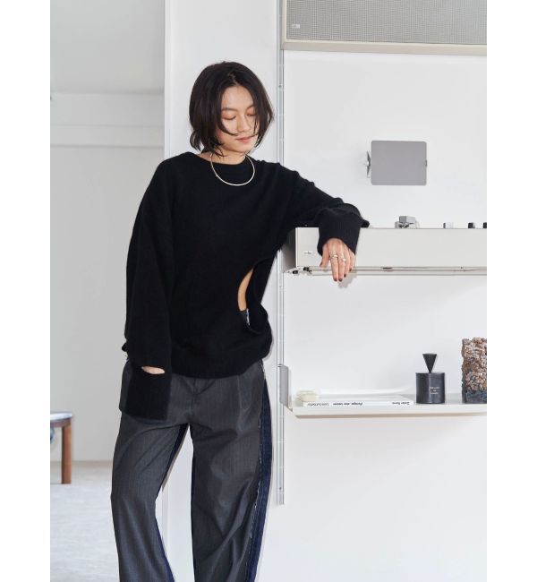Ungrid「【Htage】ドッキングデニムパンツ」|デニム|