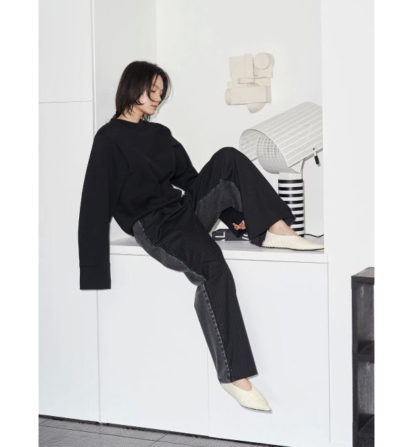 Ungrid「【Htage】ドッキングデニムパンツ」|デニム|