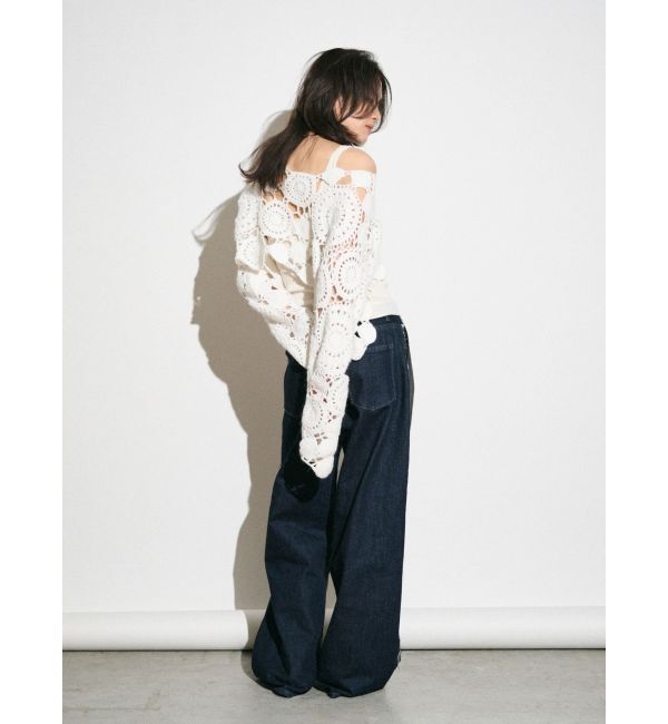 Ungrid「【Htage】ドッキングデニムパンツ」|デニム|