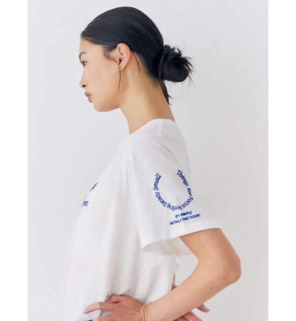 Ungrid「UV機能ワンショルロゴコンパクトTee」|Tシャツ・カットソー|