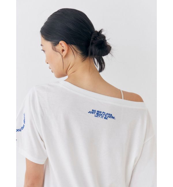 Ungrid「UV機能ワンショルロゴコンパクトTee」|Tシャツ・カットソー|
