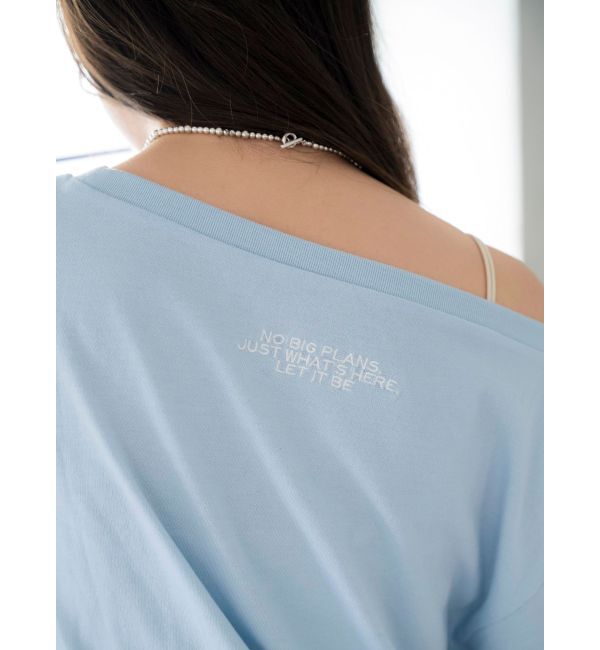 Ungrid「UV機能ワンショルロゴコンパクトTee」|Tシャツ・カットソー|