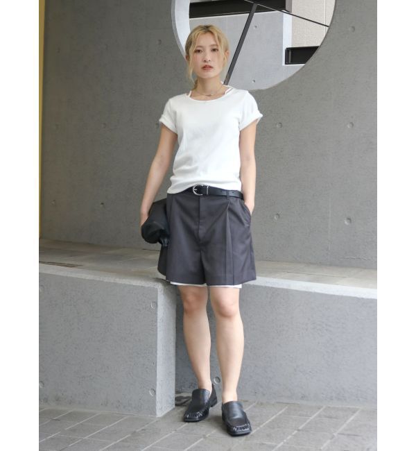 Ungrid「リボンデザインハーフスリーブTee」|Tシャツ・カットソー|
