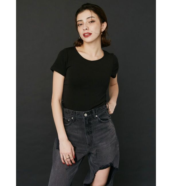 EVRIS「バックオープンチェーントップス」|Tシャツ・カットソー|