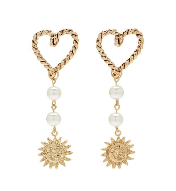 EVRIS「SUNNY MOTIF HEART CATCH ピアス」|ピアス|