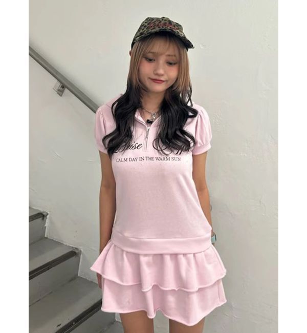 jouetie「ロゴフリルミニワンピース」|ワンピース|