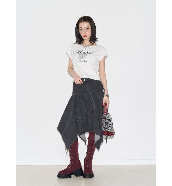 jouetie「ユニオンジャックラインストーンTシャツ」|Tシャツ・カットソー|