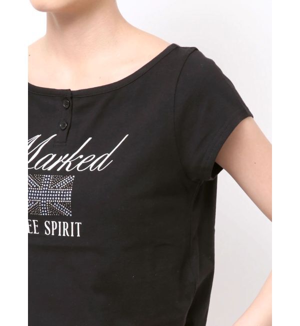jouetie「ユニオンジャックラインストーンTシャツ」|Tシャツ・カットソー|