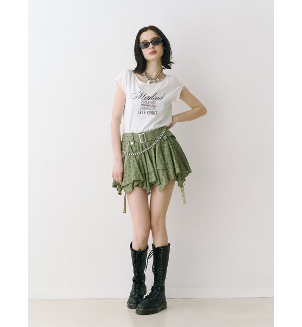 jouetie「ユニオンジャックラインストーンTシャツ」|Tシャツ・カットソー|