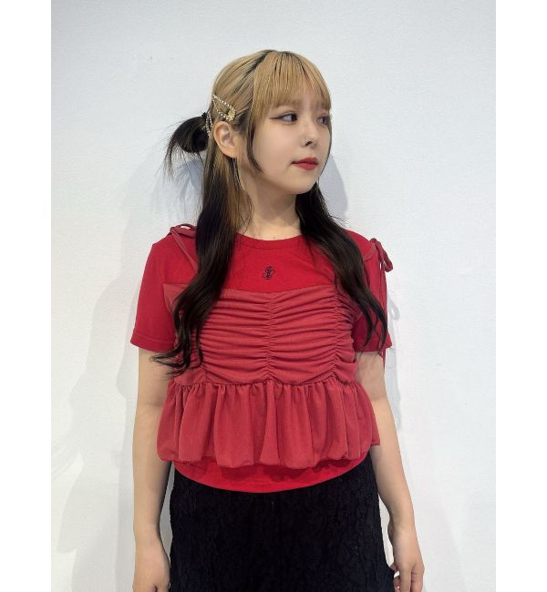 jouetie「ビスチェレイヤードトップス」|Tシャツ・カットソー|