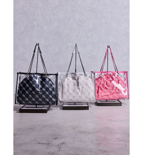 GYDA「GG glitter print clearトートBAG」|トートバッグ|