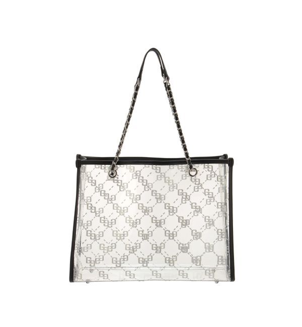 GYDA「GG glitter print clearトートBAG」|トートバッグ|