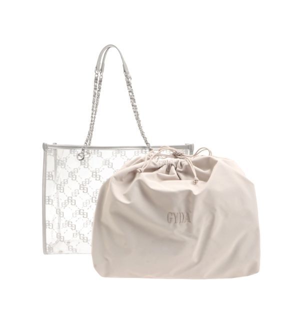 GYDA「GG glitter print clearトートBAG」|トートバッグ|