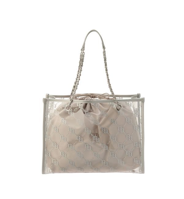 GYDA「GG glitter print clearトートBAG」|トートバッグ|