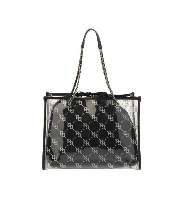 GYDA「GG glitter print clearトートBAG」|トートバッグ|
