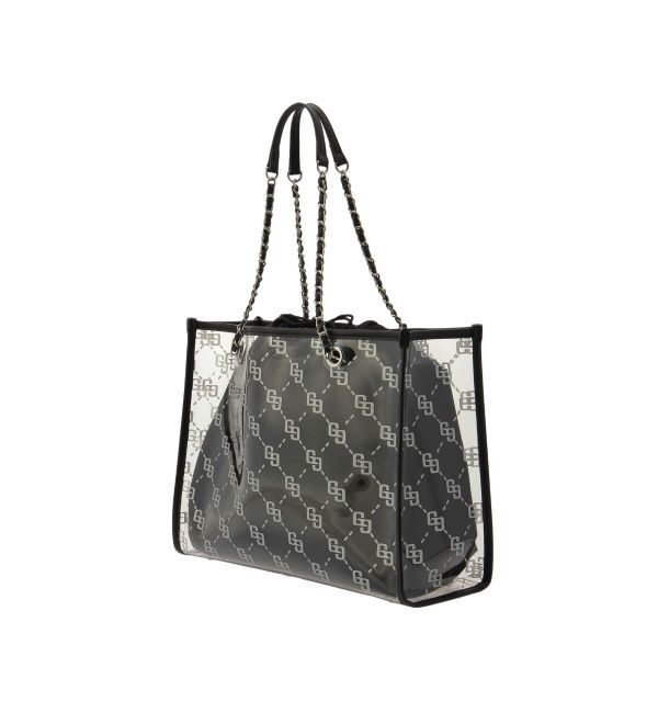 GYDA「GG glitter print clearトートBAG」|トートバッグ|