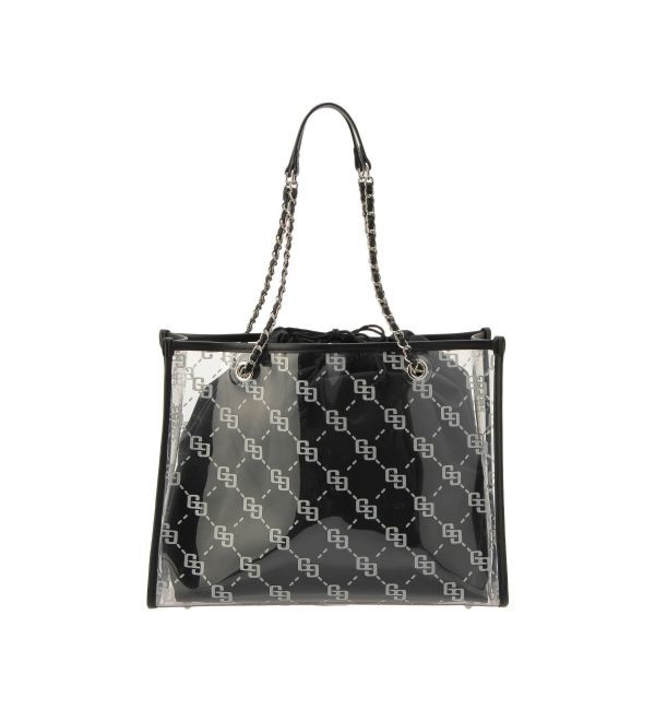 GYDA「GG glitter print clearトートBAG」|トートバッグ|