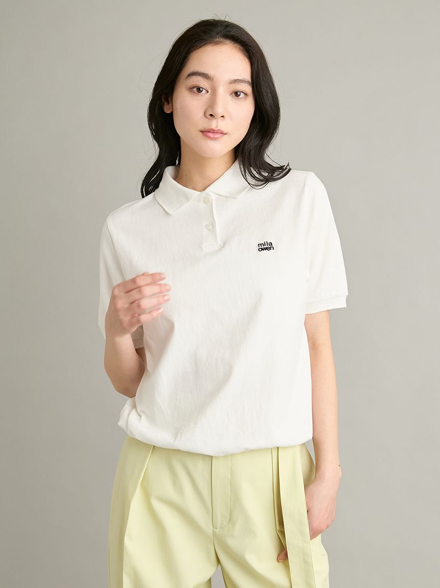 Mila Owen「【WEB限定カラー】ドロストポロシャツ」|ポロシャツ|