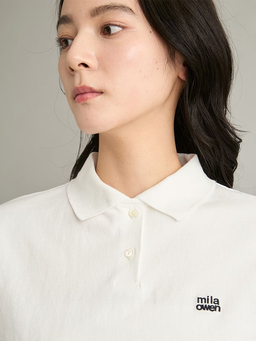 Mila Owen「【WEB限定カラー】ドロストポロシャツ」|ポロシャツ|