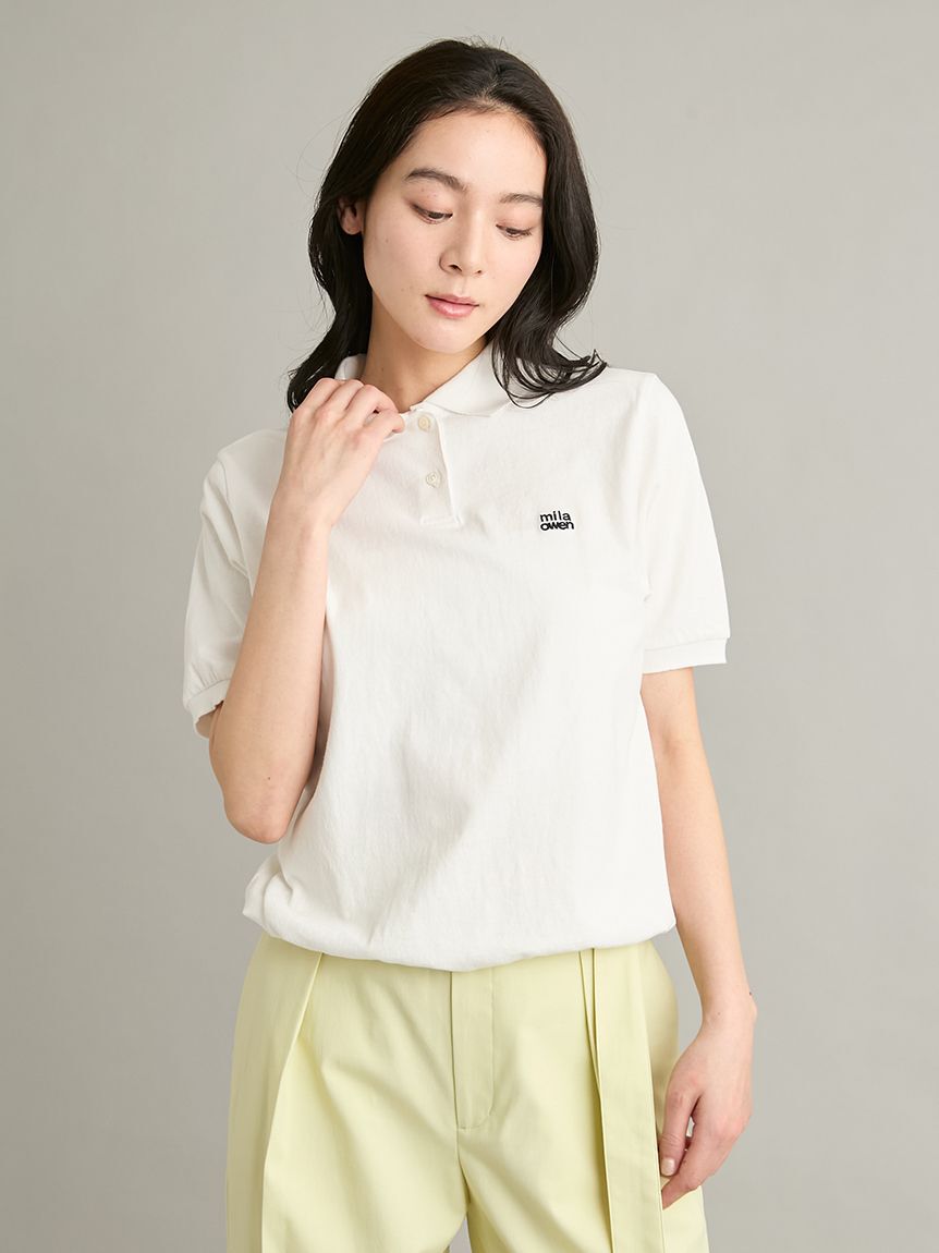 Mila Owen「【WEB限定カラー】ドロストポロシャツ」|ポロシャツ|