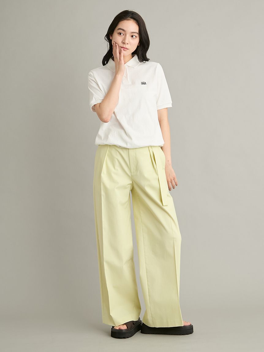 Mila Owen「【WEB限定カラー】ドロストポロシャツ」|ポロシャツ|
