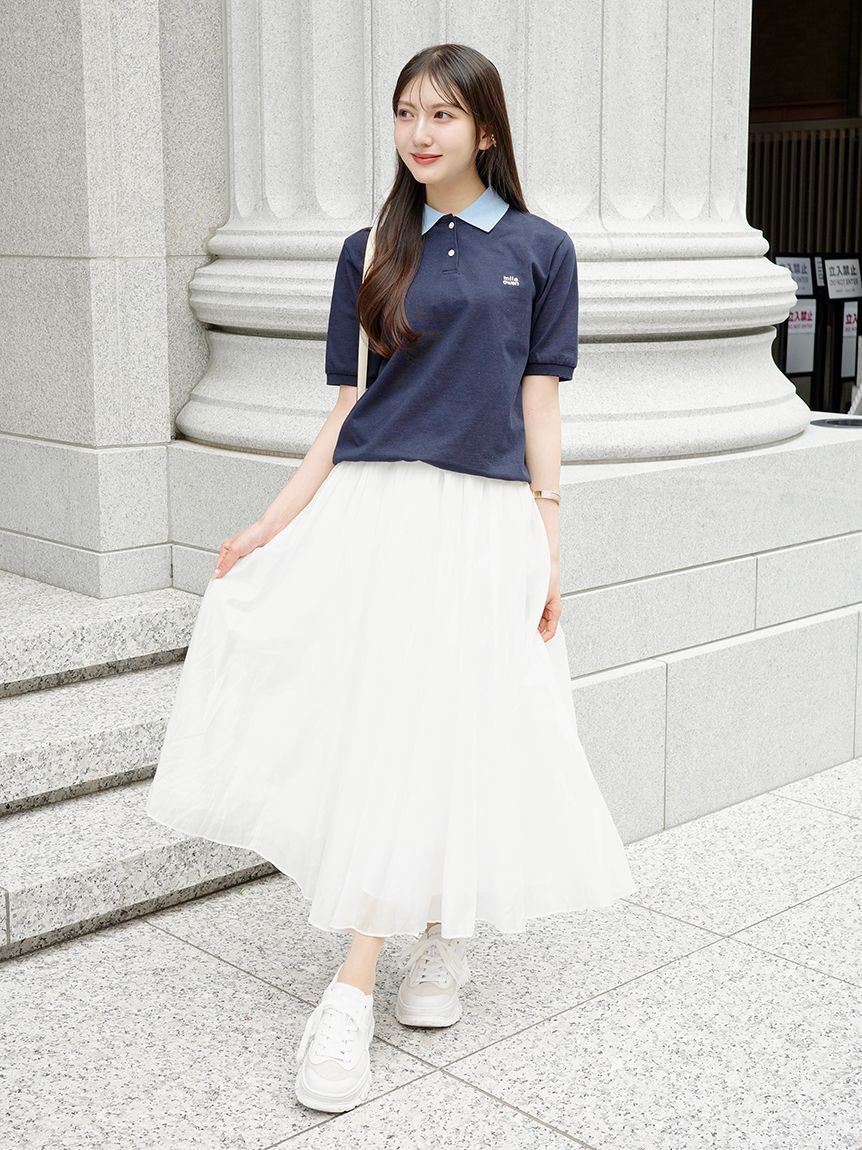 Mila Owen「【WEB限定カラー】ドロストポロシャツ」|ポロシャツ|