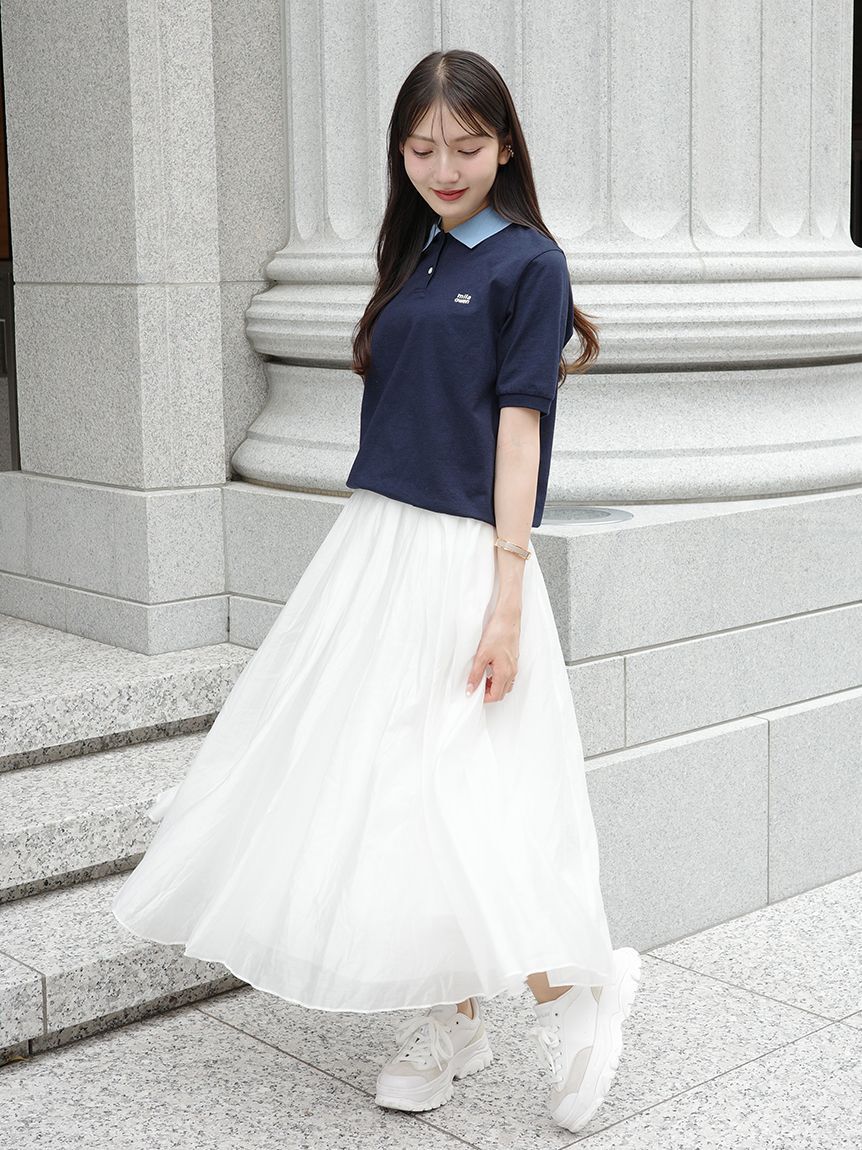 Mila Owen「【WEB限定カラー】ドロストポロシャツ」|ポロシャツ|