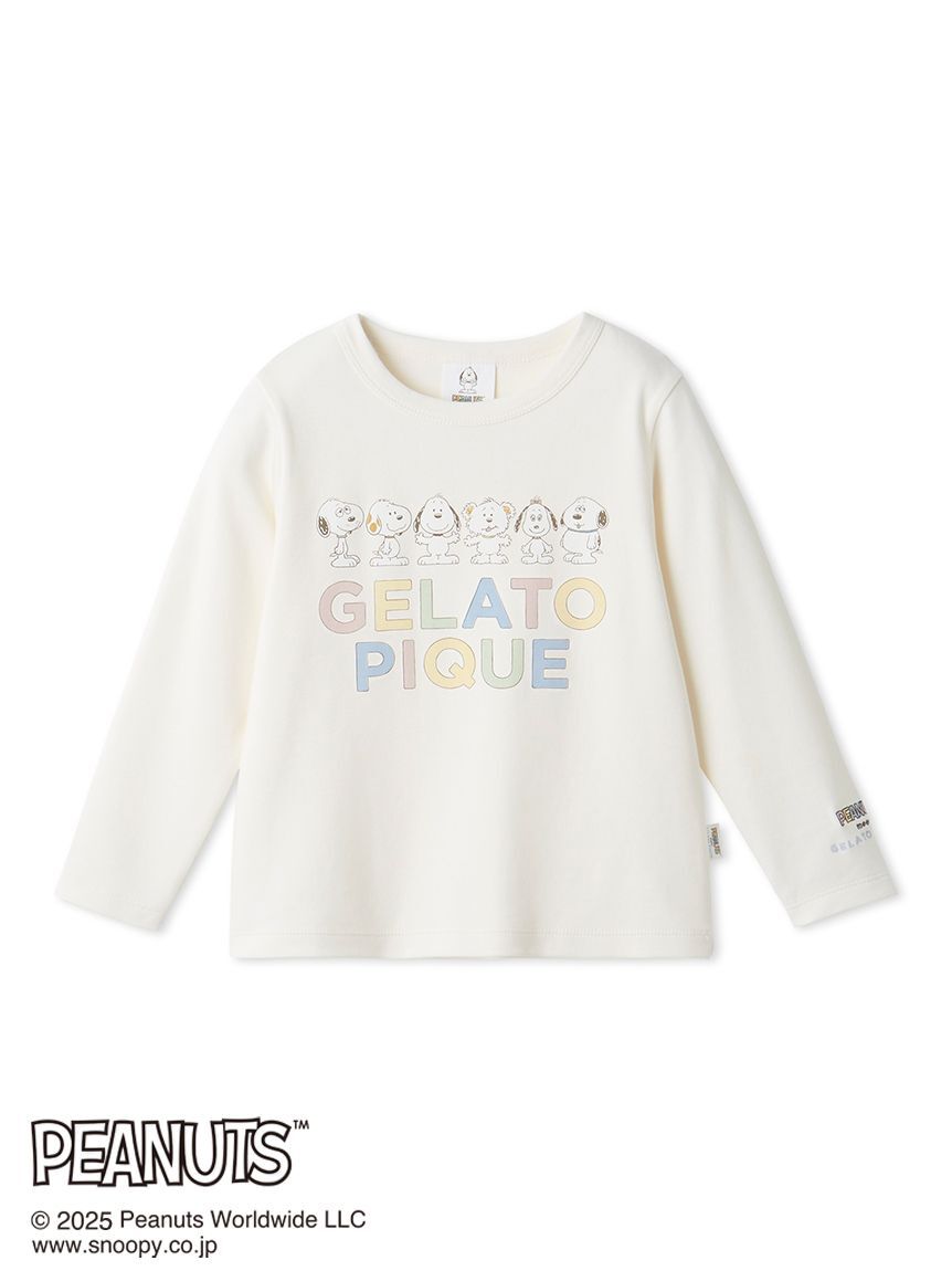 GELATO PIQUE KIDS & BABY「【PEANUTS PUPPIES】【KIDS】ワンポイントロンT」|ルームウェア|