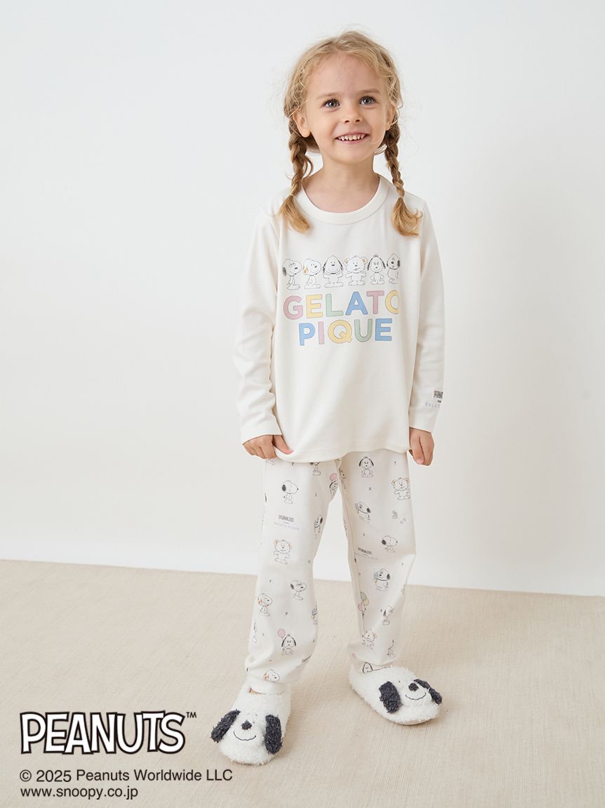 GELATO PIQUE KIDS & BABY「【PEANUTS PUPPIES】【KIDS】ワンポイントロンT」|ルームウェア|