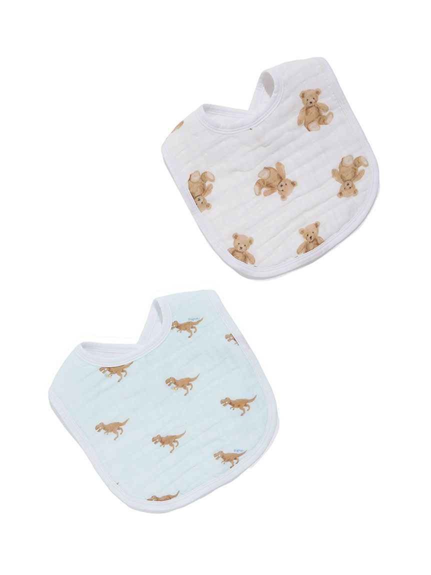 GELATO PIQUE KIDS & BABY「【aden + anais】【BABY】スナップビブ/ストロベリー・ベア/ダイナソー・ベア/2枚セット BOX付き」|その他ベビー用品|