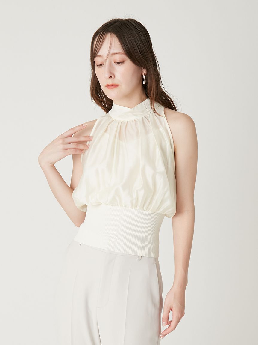 FRAY I.D「ウエストリブホルターネックトップス」|Tシャツ・カットソー|
