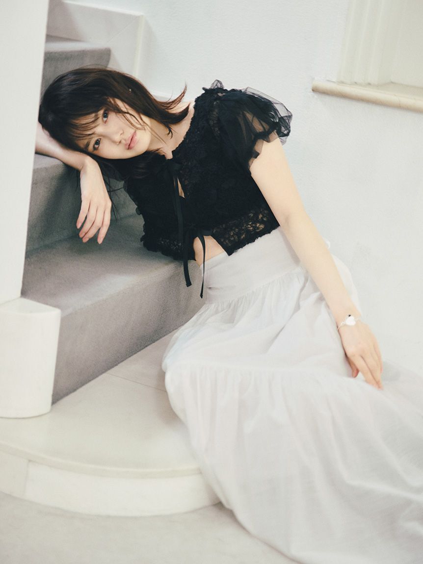 LILY BROWN Lingerie「【LILY BROWN Lingerie】シアーファンデノンワイヤー/ハーフトップ」|インナー|