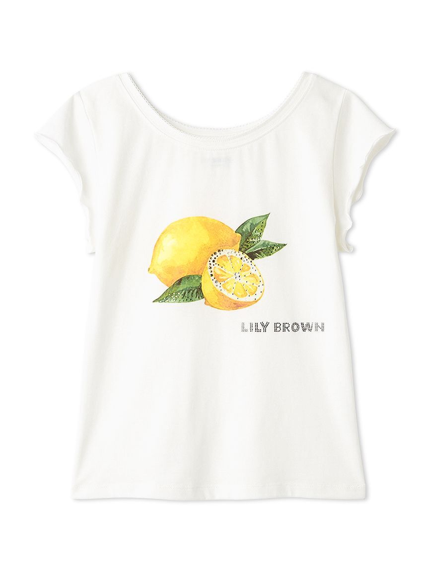 LILY BROWN「[L.B CANDY STOCK]フルーツビジューTシャツ」|Tシャツ・カットソー|