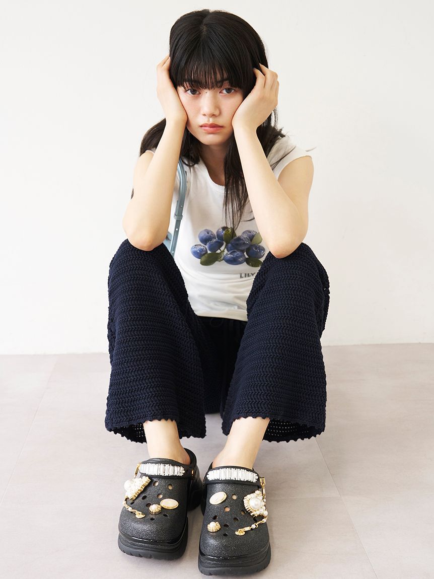 LILY BROWN「[L.B CANDY STOCK]フルーツビジューTシャツ」|Tシャツ・カットソー|