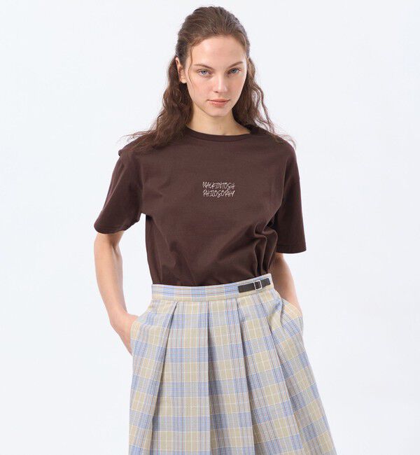 MACKINTOSH PHILOSOPHY「ライティングロゴTシャツ」|Tシャツ・カットソー|ブラウン