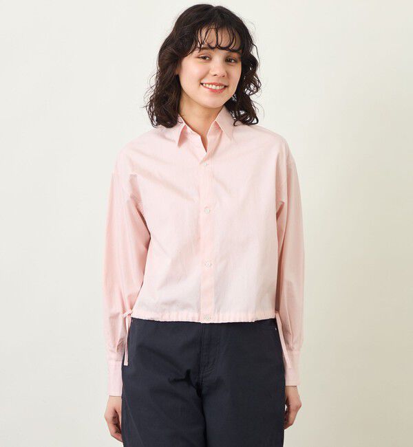 MACKINTOSH PHILOSOPHY「GREY LABEL サイドリボンクロップドシャツ」|シャツ・ブラウス|