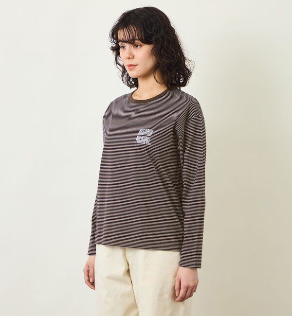 MACKINTOSH PHILOSOPHY「GREY LABEL 【SHARP LOGO】ロングスリーブボーダーTシャツ」|Tシャツ・カットソー|
