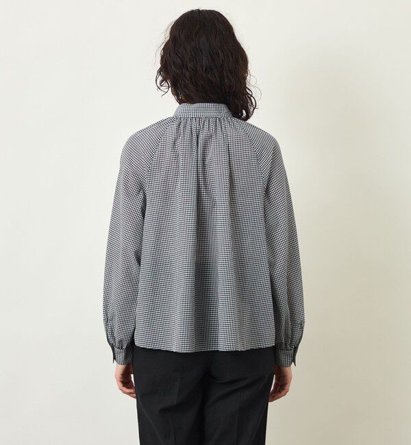 MACKINTOSH PHILOSOPHY「GREY LABEL スタンドカラーギャザーシャツ」|シャツ・ブラウス|