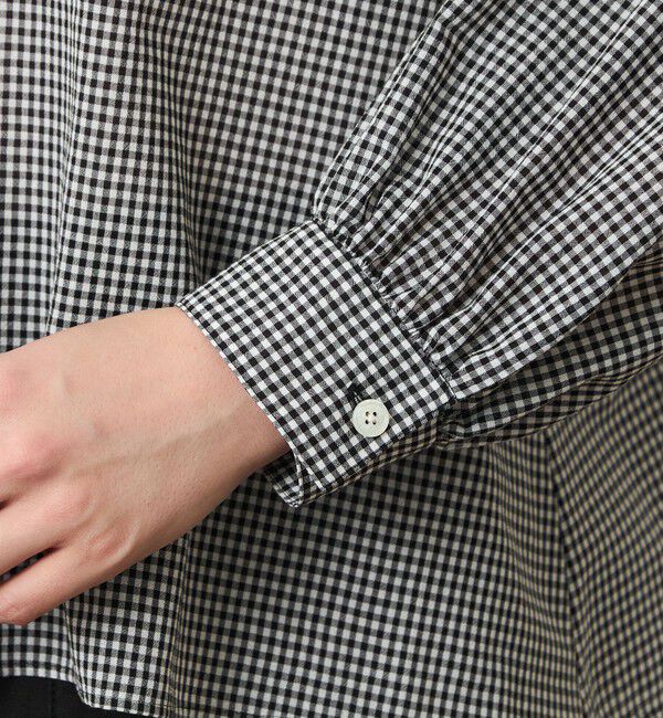 MACKINTOSH PHILOSOPHY「GREY LABEL スタンドカラーギャザーシャツ」|シャツ・ブラウス|