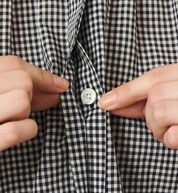 MACKINTOSH PHILOSOPHY「GREY LABEL スタンドカラーギャザーシャツ」|シャツ・ブラウス|