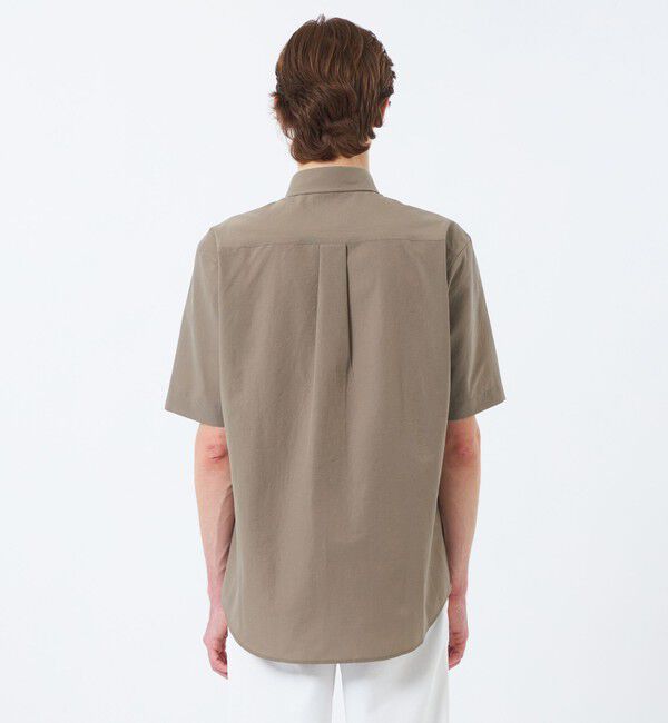 MACKINTOSH PHILOSOPHY「BUCKINGHAM BEAR 半袖ボタンダウンシャツ COOLDOTSミニリップストップ」|シャツ・ブラウス|