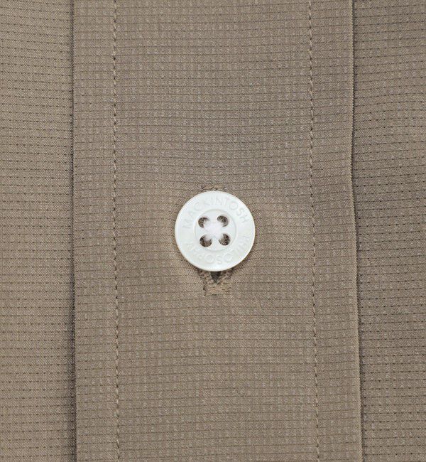 MACKINTOSH PHILOSOPHY「BUCKINGHAM BEAR 半袖ボタンダウンシャツ COOLDOTSミニリップストップ」|シャツ・ブラウス|