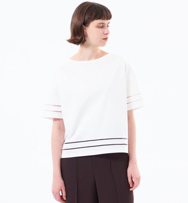 MACKINTOSH PHILOSOPHY「【WEB&一部店舗限定】ハシゴレースプルオーバー」|Tシャツ・カットソー|オフホワイト