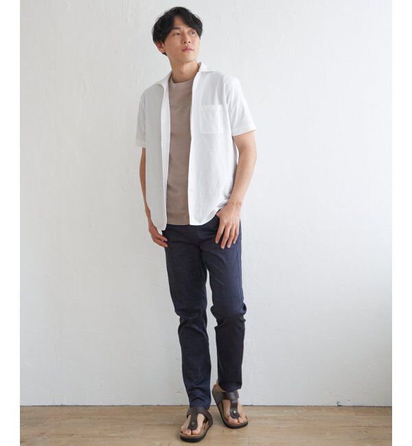 IKKA LOUNGE「【吸水速乾／イージーケア】アーバンドライフルオープンポロシャツ」|Tシャツ・カットソー|