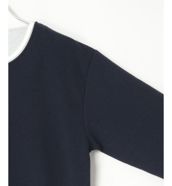 ikka「キーネックレイヤード7分袖Tシャツ」|Tシャツ・カットソー|